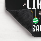 Most Likely To Be Sarcastic Funny Family Xmas Holi Mousepad (Ecke)