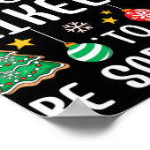 Most Likely To Be Sarcastic Funny Family Xmas Holi Poster (Ecke)