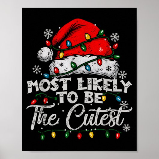 Most Likely To Be The Cutest Matching Family Chris Poster (Vorne)