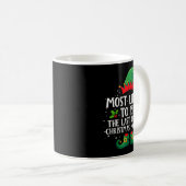 Most Likely To Be The Last One Up Matching Christm Kaffeetasse (VorderseiteRechts)
