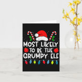 Most Likely To Be The Mpy Elf Family Crew Christma Karte (Gelbe Blume)