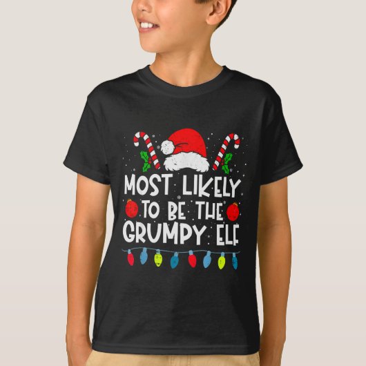 Most Likely To Be The Mpy Elf Family Crew Christma T-Shirt (Vorderseite)