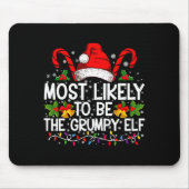 Most Likely To Be The Mpy Elf Funny Xmas Mousepad (Vorne)