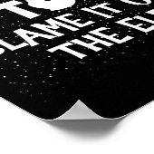 Most Likely To Blame It On The Elf Funny Christmas Poster (Ecke)