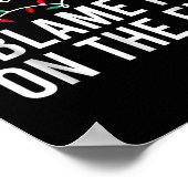 Most Likely To Blame It On The Elf Santa Family Ch Poster (Ecke)