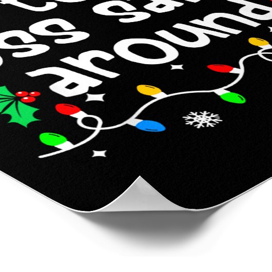 Most Likely To Boss Santa Around Christmas Matchin Poster (Ecke)