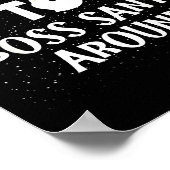 Most Likely To Boss Santa Around Funny Holiday Chr Poster (Ecke)