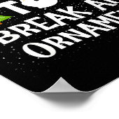 Most Likely To Break An Ornament Snowman Family Ch Poster (Ecke)