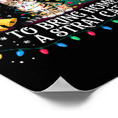 Most Likely To Bring Home A Stray Cat Christmas  Poster (Ecke)