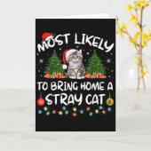Most Likely To Bring Home A Stray Cat Matching Chr Karte (Gelbe Blume)