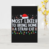 Most Likely To Bring Home A Stray Cat Matching Chr Karte (Gelbe Blume)