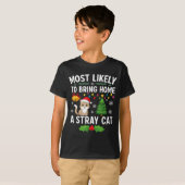Most Likely To Bring Home A Stray Cat Matching Chr T-Shirt (Vorne ganz)