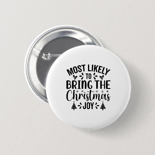 Most Likely To Bring The Christmas Joy Button (Vorne & Hinten)