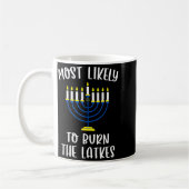 Most Likely To Burn The Latkes Hanukkah Group Matc Kaffeetasse (Links)