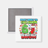 Most Likely To Call Santa 67 Bruh Six Seven Meme C Magnet (Vorderseite/Rückseite)