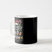 Most Likely To Call Santa 6-7 Bruh Funny Christmas Kaffeetasse (Vorderseite Links)