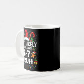 Most Likely To Call Santa 6-7 Bruh Funny Christmas Kaffeetasse (Vorderseite Links)