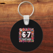 Most Likely To Call Santa 6-7 Six Seven Bruh Chris Schlüsselanhänger (Vorderseite)