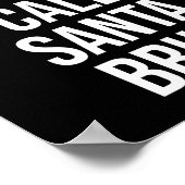 Most Likely To Call Santa Bruh Christmas Family Ma Poster (Ecke)