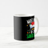 Most Likely To Call Santa Bruh Funny Matching Xmas Kaffeetasse (VorderseiteRechts)