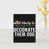 Most Likely To Christmas Matching Family Pajamas A Karte (Gelbe Blume)