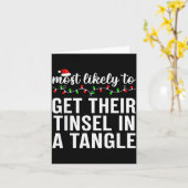 Most Likely To Christmas Matching Family Pajamas A Karte (Gelbe Blume)