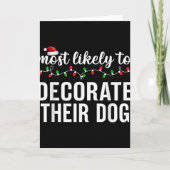 Most Likely To Christmas Matching Family Pajamas A Karte (Vorderseite)