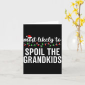 Most Likely To Christmas Matching Family Pajamas A Karte (Gelbe Blume)