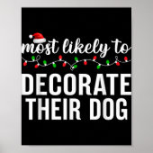 Most Likely To Christmas Matching Family Pajamas A Poster (Vorne)