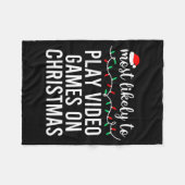 Most Likely To Christmas Matching Family Pajamas F Fleecedecke (Vorderseite (Horizontal))