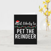 Most Likely To Christmas Matching Family Pajamas F Karte (Gelbe Blume)