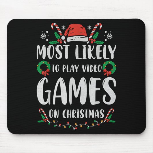 Most Likely To Christmas Matching Family Pajamas F Mousepad (Vorne)