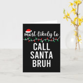 Most Likely To Christmas Shirt Matching Family Paj Karte (Gelbe Blume)