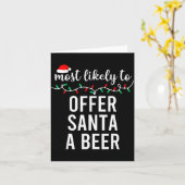 Most Likely To Christmas Shirt Matching Family Paj Karte (Gelbe Blume)