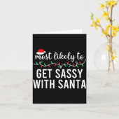 Most Likely To Christmas Shirt Matching Family Paj Karte (Gelbe Blume)