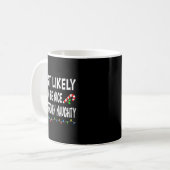 Most Likely To Christmas Xmas Pajamas Funny Matchi Kaffeetasse (Vorderseite Links)