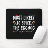 Most Likely To Christmas Xmas Pajamas Funny Matchi Mousepad (Mit Mouse)