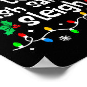 Most Likely To Crash Santas Sleigh C-hristmas Matc Poster (Ecke)