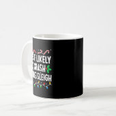 Most Likely To Crash Santas Sleigh Family Matching Kaffeetasse (Vorderseite Links)
