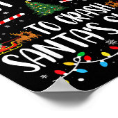 Most Likely To Crash Santas Sleigh Family Matching Poster (Ecke)