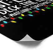 Most Likely To Deck The Halls White Watching Chris Poster (Ecke)