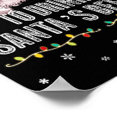 Most Likely To Drink All Santa’s Beer Christmas Dr Poster (Ecke)