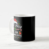Most Likely To Drink All Santa's Coffee Christmas Kaffeetasse (Vorderseite Links)