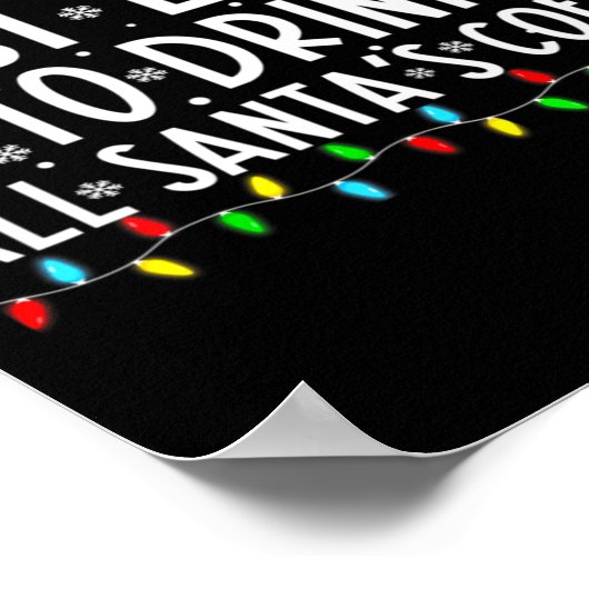 Most Likely To Drink All Santas Coffee Christmas Poster (Ecke)