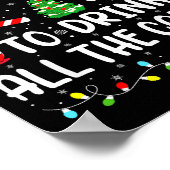 Most Likely To Drink All Santa's Coffee Family Mat Poster (Ecke)