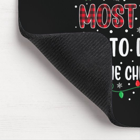 Most Likely To Drink All The Christmas Wine Family Mousepad (Ecke)