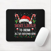 Most Likely To Drink All The Christmas Wine Family Mousepad (Mit Mouse)