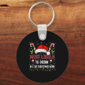 Most Likely To Drink All The Christmas Wine Family Schlüsselanhänger (Vorderseite)