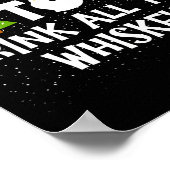 Most Likely To Drink All The Whiskey Funny Family  Poster (Ecke)