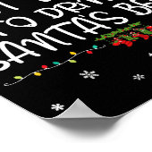 Most Likely To Drink Santa Beer Funny Christmas Dr Poster (Ecke)
